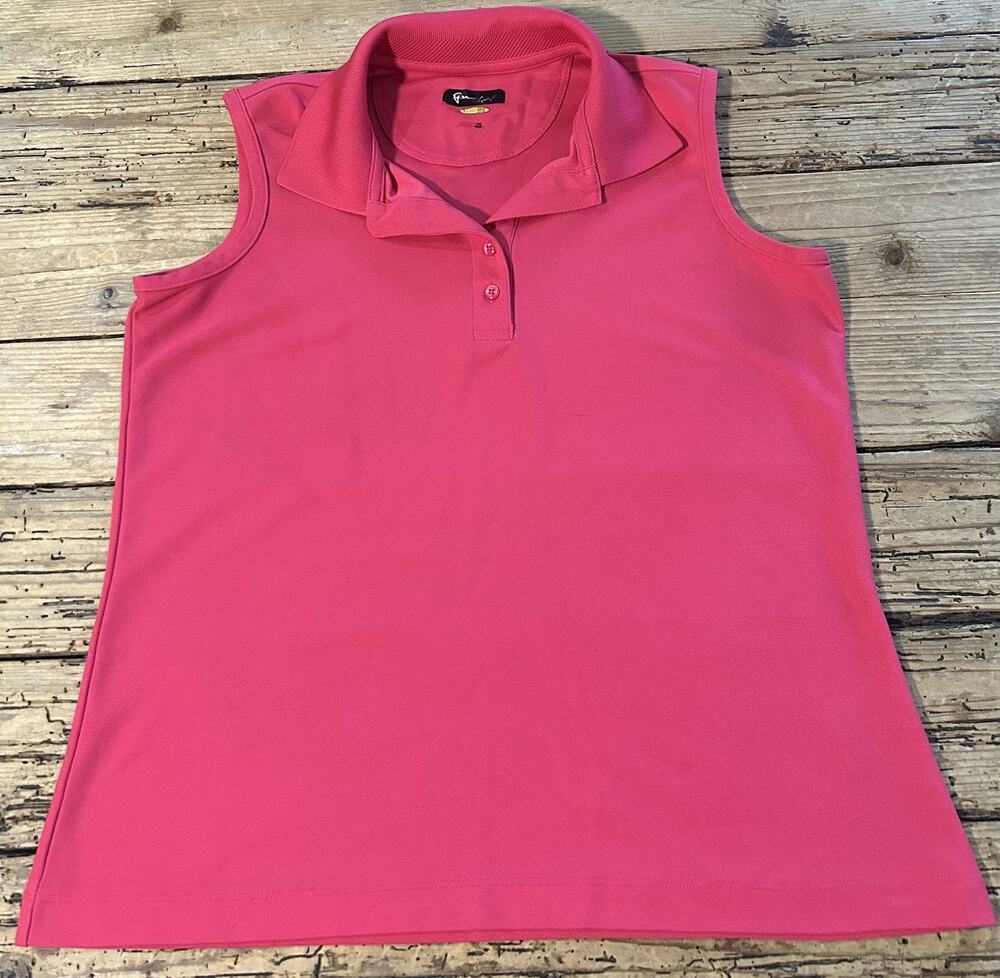 Greg Norman Women’s SizeXL Coral Sleeveless Polo Golf Shirt